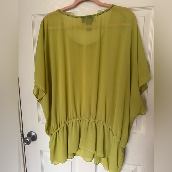 NWOT Lane Bryant Beaded Sheer Top. Size 22/24 - Picture 3 of 5
